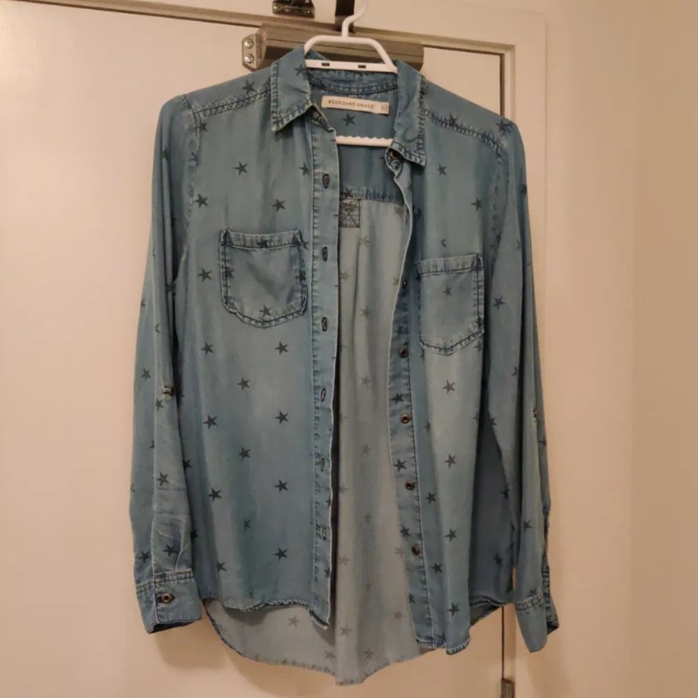 Copy - Denim Stars Shirt XS